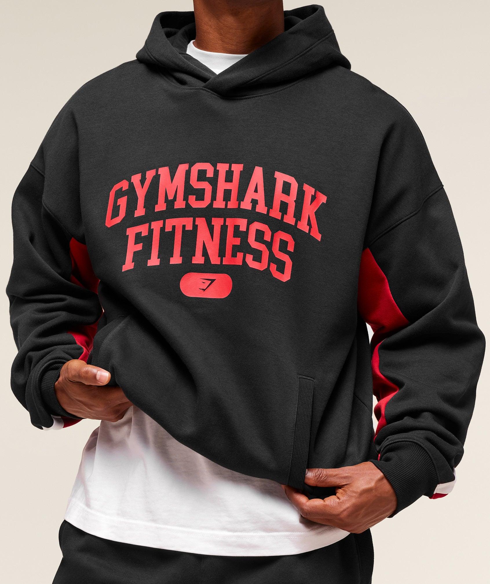 Gymshark Campus Hoodie - Black Male Product Image