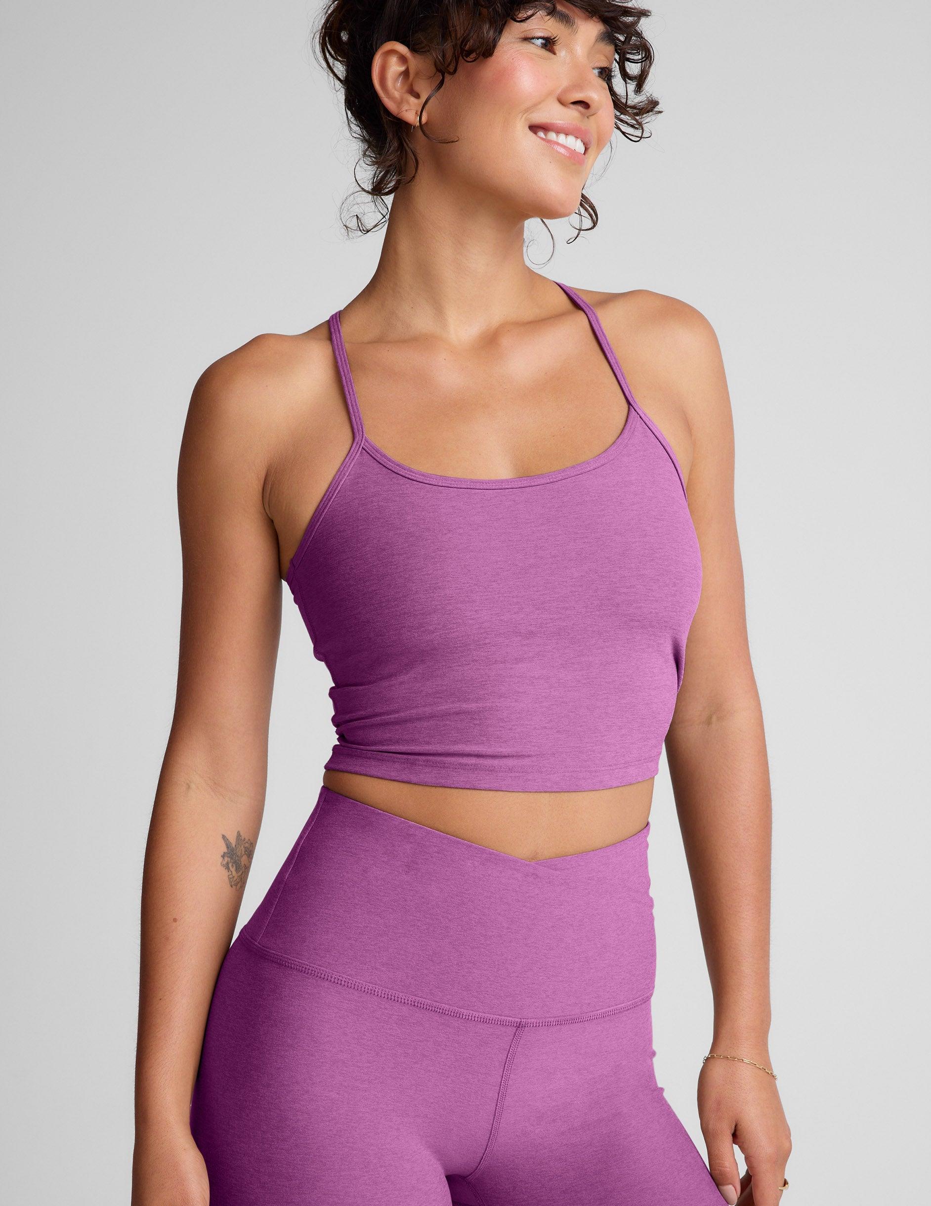 Spacedye™ Slim Racerback Cropped Tank Product Image