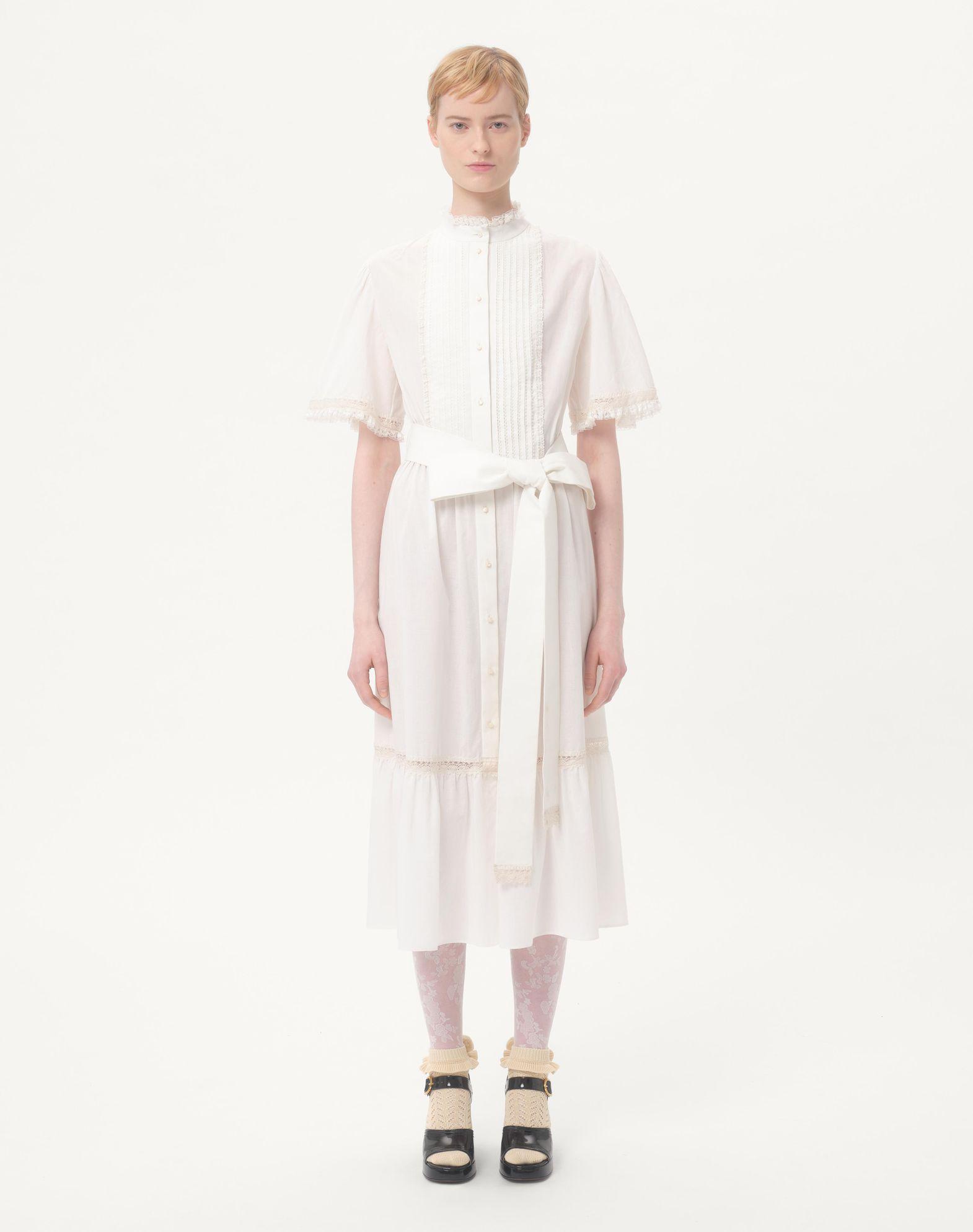 Midi Dress In Cotton Muslin Product Image