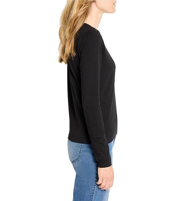 NIC + ZOE Perfect Knit Round Neck Long Sleeve Top Product Image
