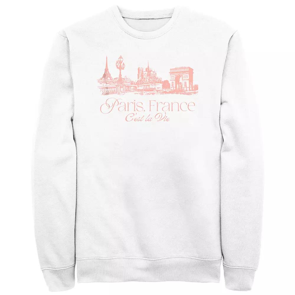 Men's Paris, France C'est La Vie Fleece,  Product Image