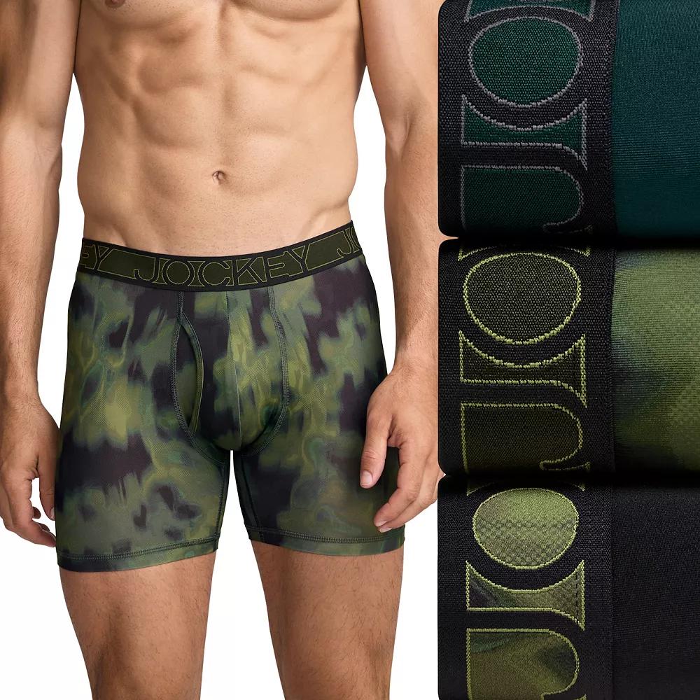 Men's Jockey 3-Pack Active Microfiber 5" Boxer Briefs,  Product Image