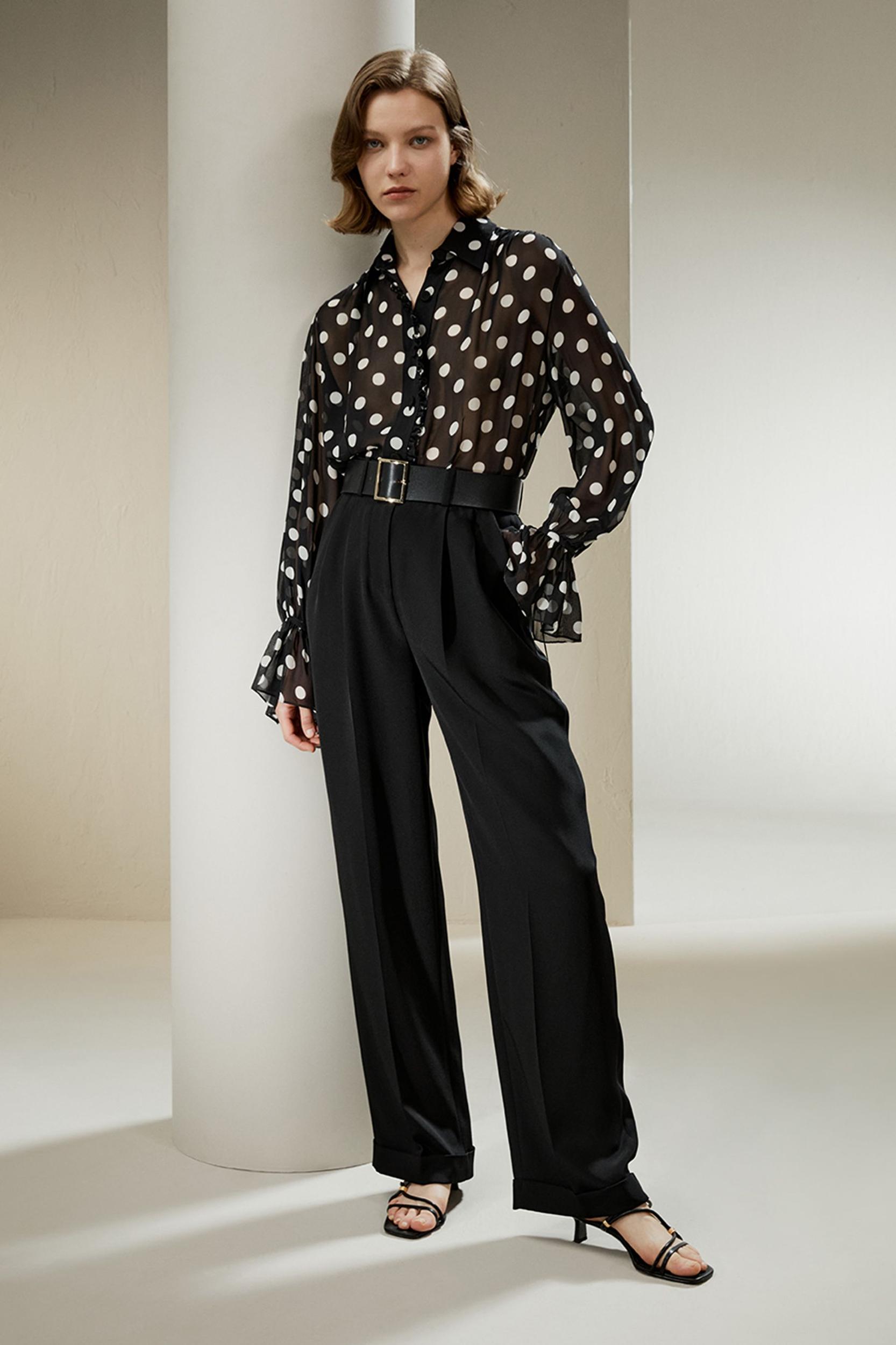 Polka Dots Georgette Blouse Product Image