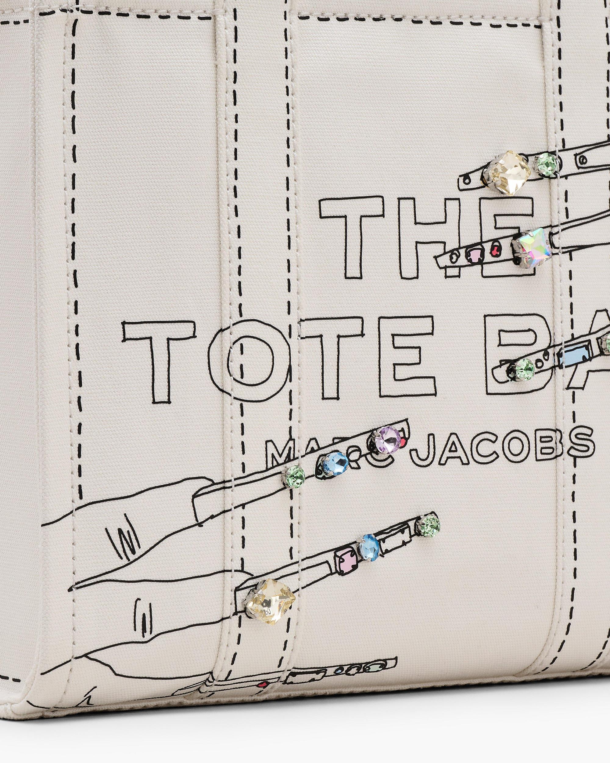 The Trompe L'Oeil Mani Canvas Medium Tote Bag Product Image