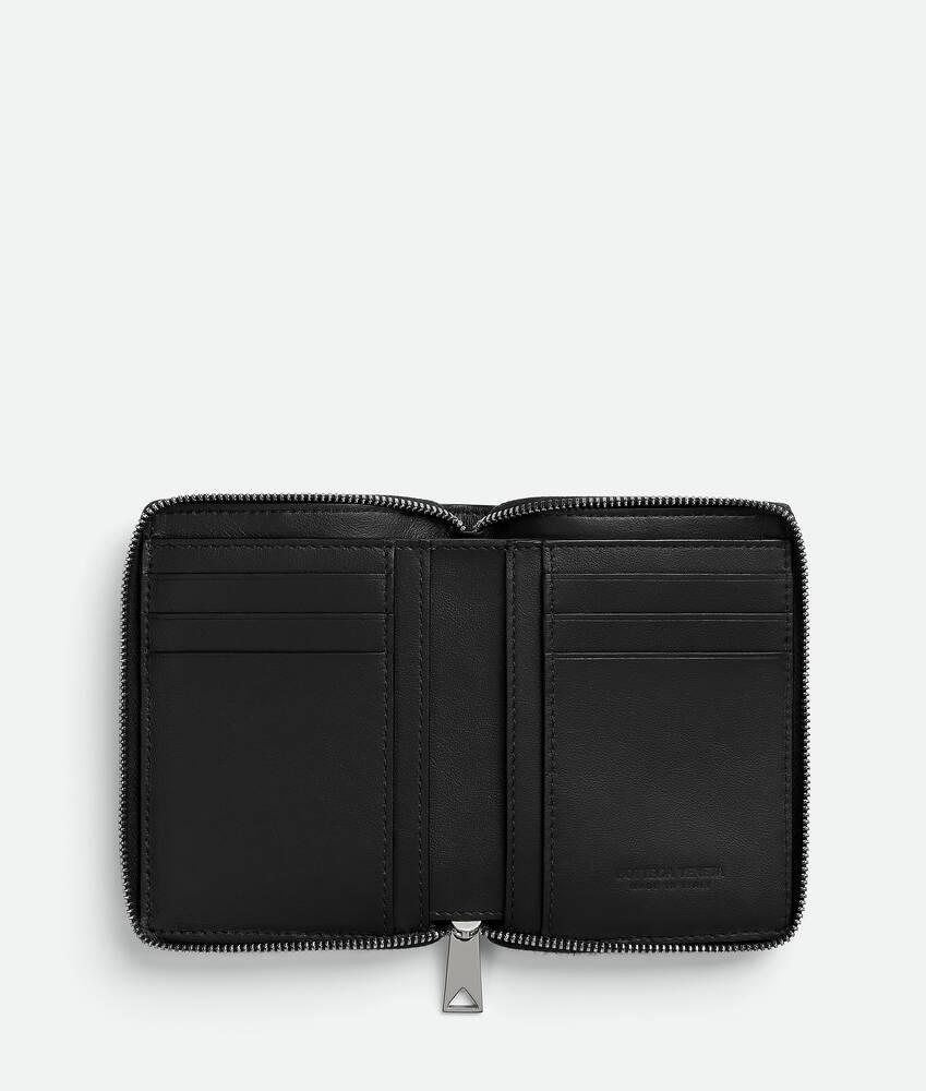Men's Zip Around Wallet in Black Product Image