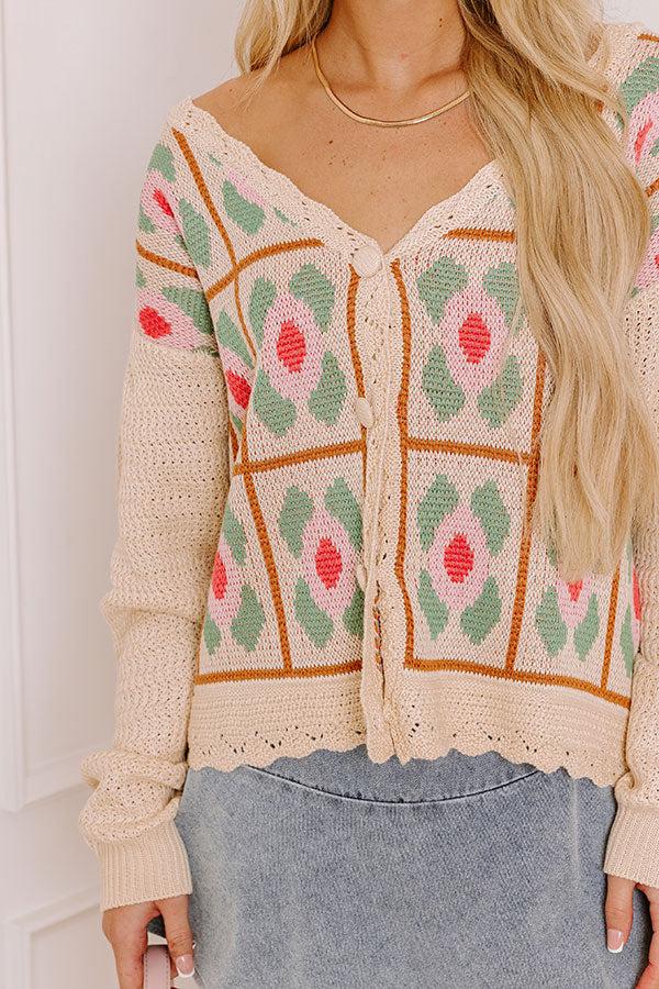 Boho Feels Knit Cardigan Product Image