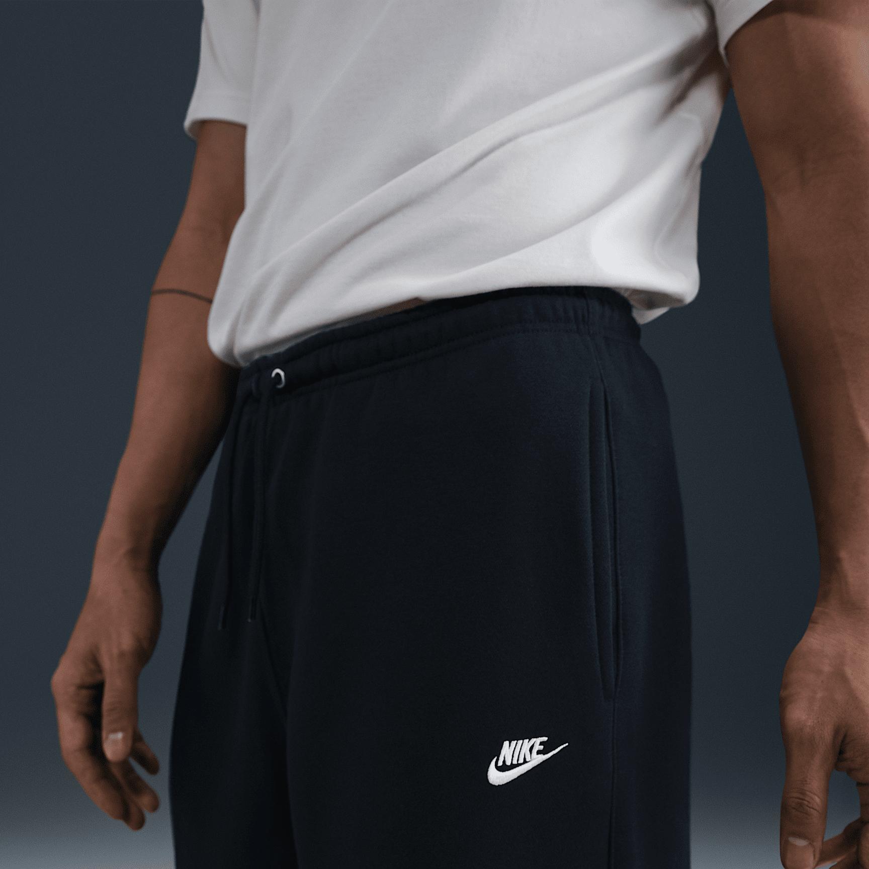 Nike Mens Club Open-Hem Fleece Pants | FN3730-010 Product Image