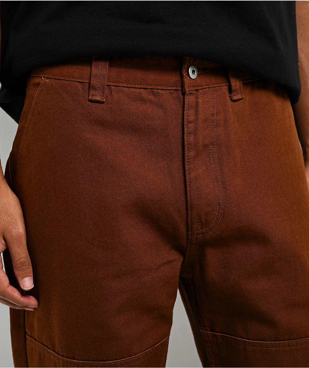 Real Tough Threads Double Knee Black Loose Fit Pants Product Image