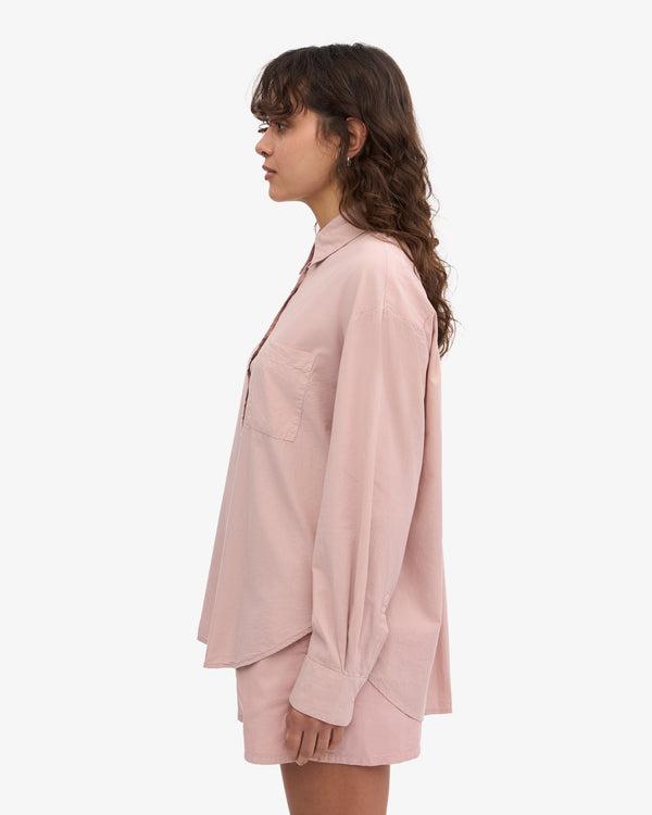 Organic Oversized Shirt - Faded Pink Product Image