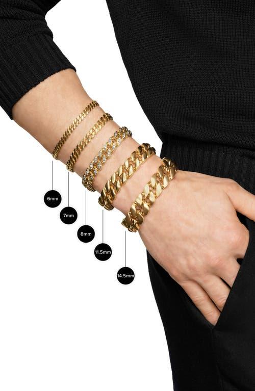 David Yurman Men's Curb Chain Bracelet in 18K Yellow Gold at Nordstrom, Size Medium Product Image