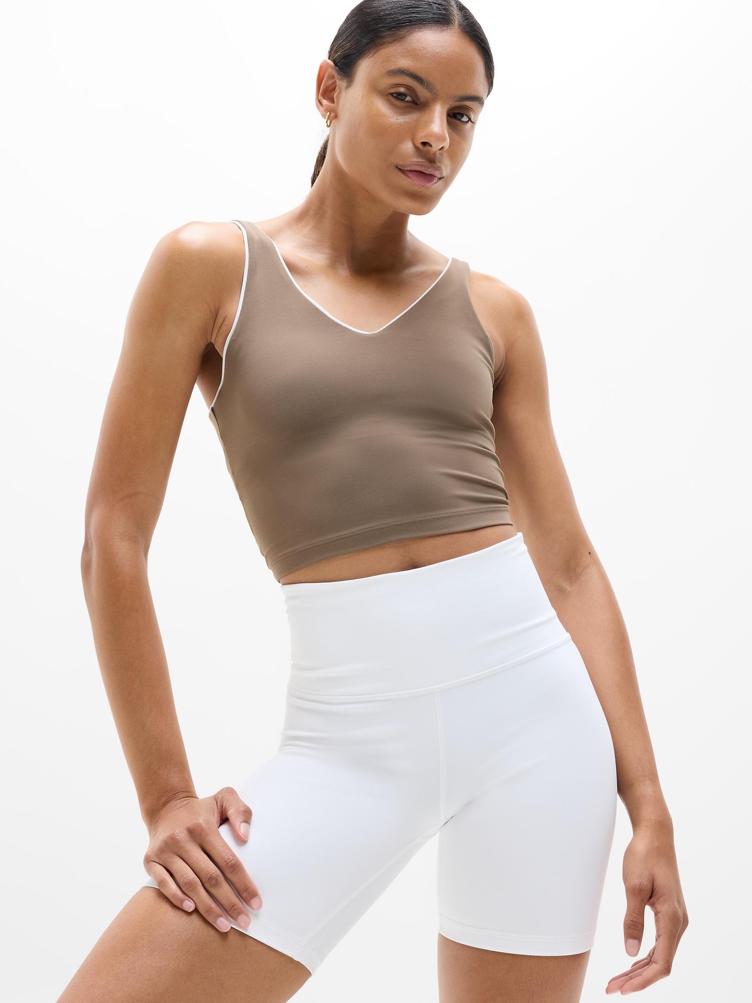 Transcend Tipped V Crop Sports Bra A-C Product Image
