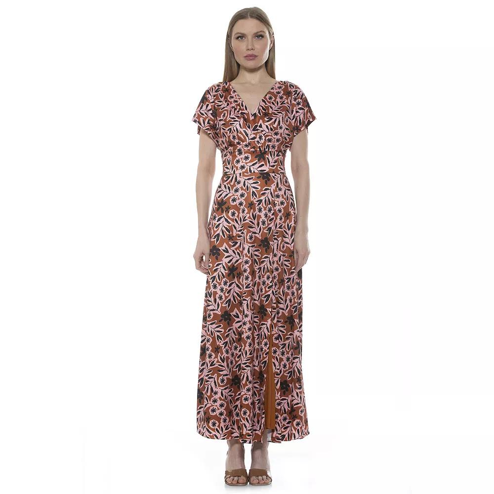 Women's ALEXIA ADMOR Brielle Surplice Maxi Dress,  Product Image
