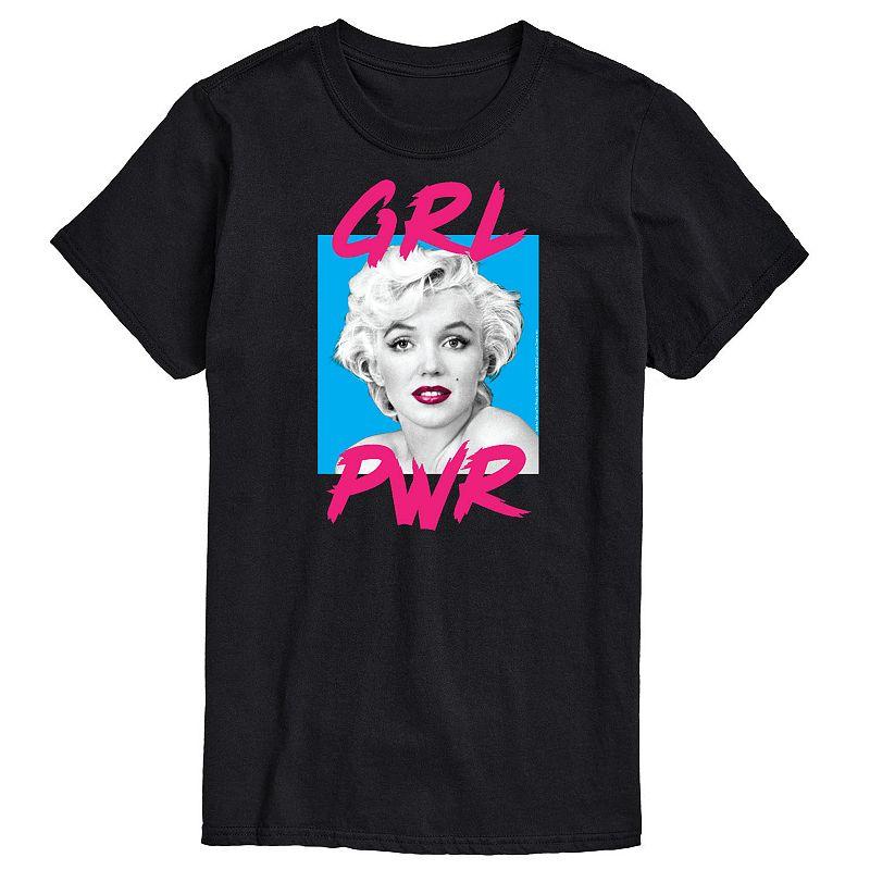 Big & Tall Marilyn Monroe GRL PWR Tee, Mens Product Image