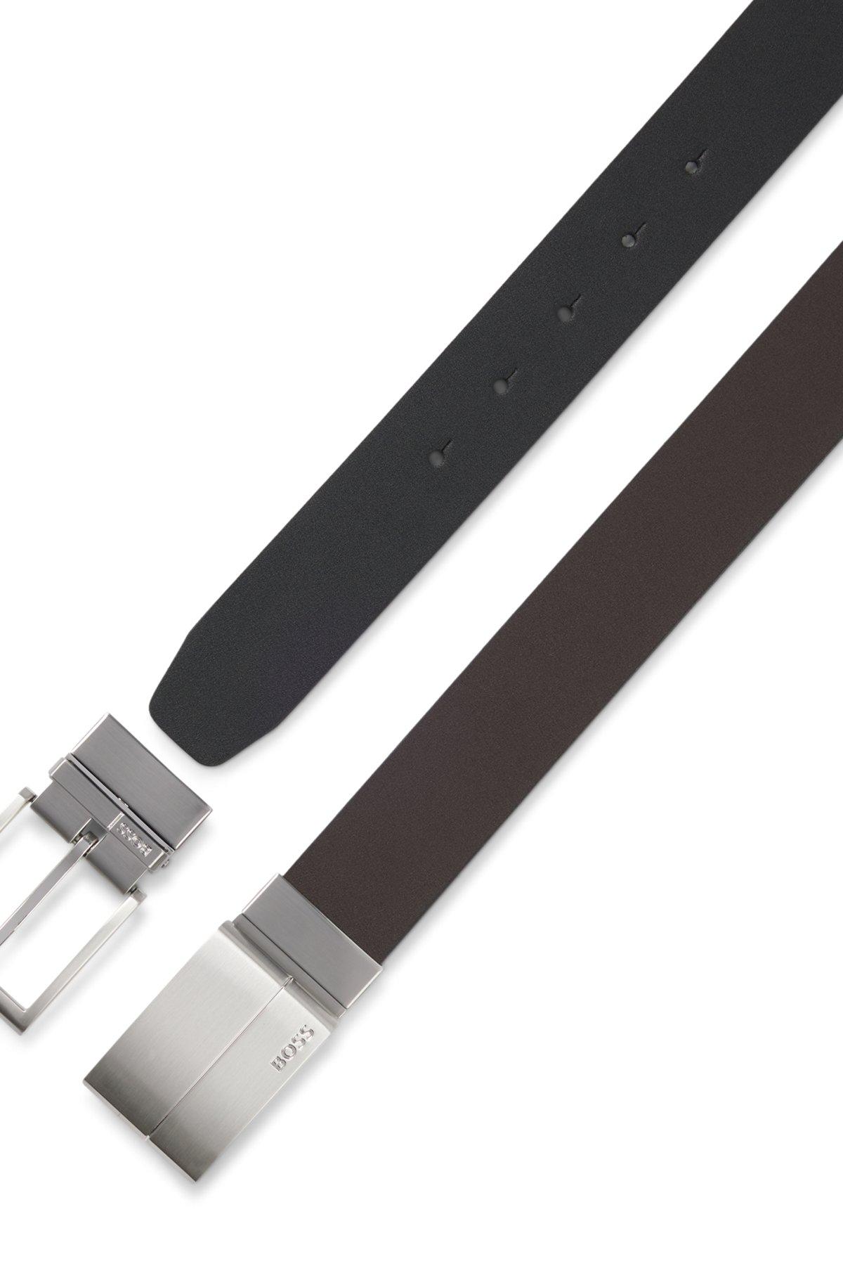 Reversible belt with plaque and pin buckles Product Image