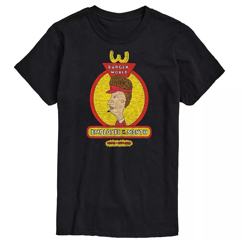 Big & Tall Beavis & Butthead Employee Of The Month Tee, Men's,  Product Image