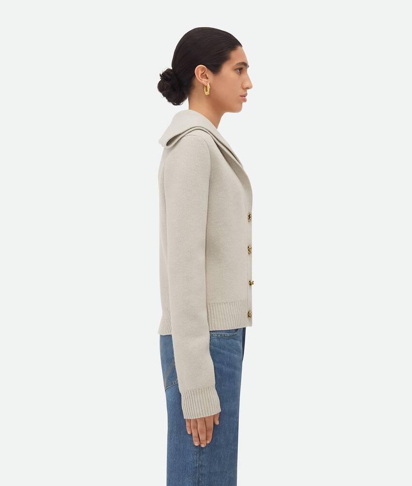 Women's Compact Wool Cardigan in Moon Product Image