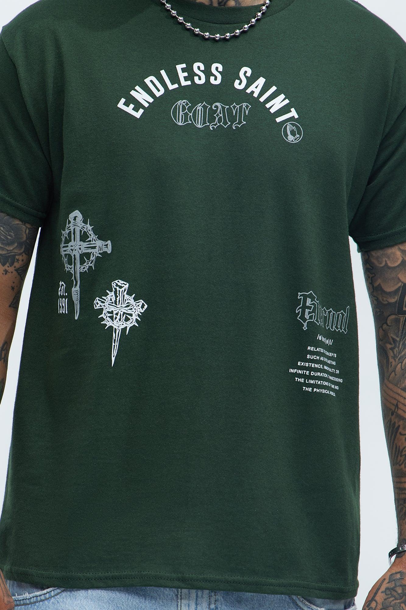 Endless Saint Eternal Short Sleeve Tee - Hunter Green Product Image
