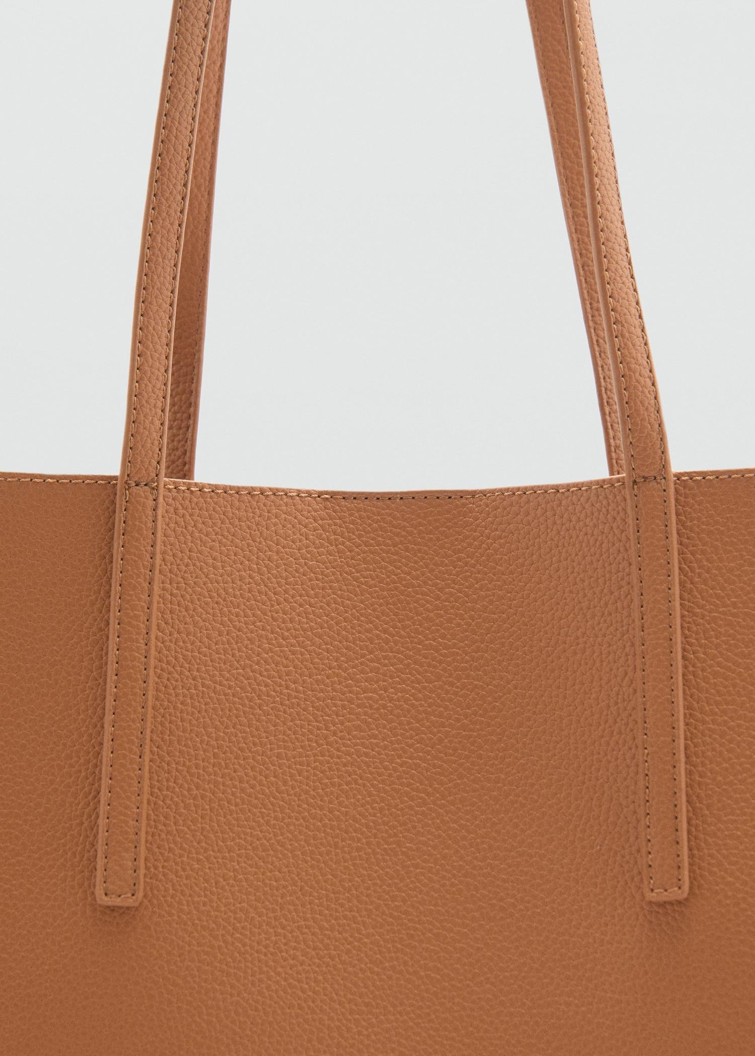 Pebbled effect shopper bag - Women | MANGO USA Product Image