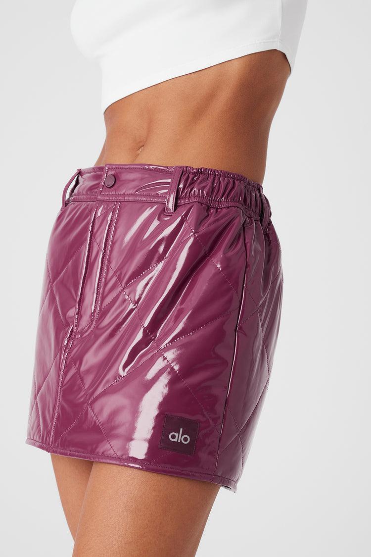 Snomoto Puffer Mini Skirt - Wild Berry Product Image