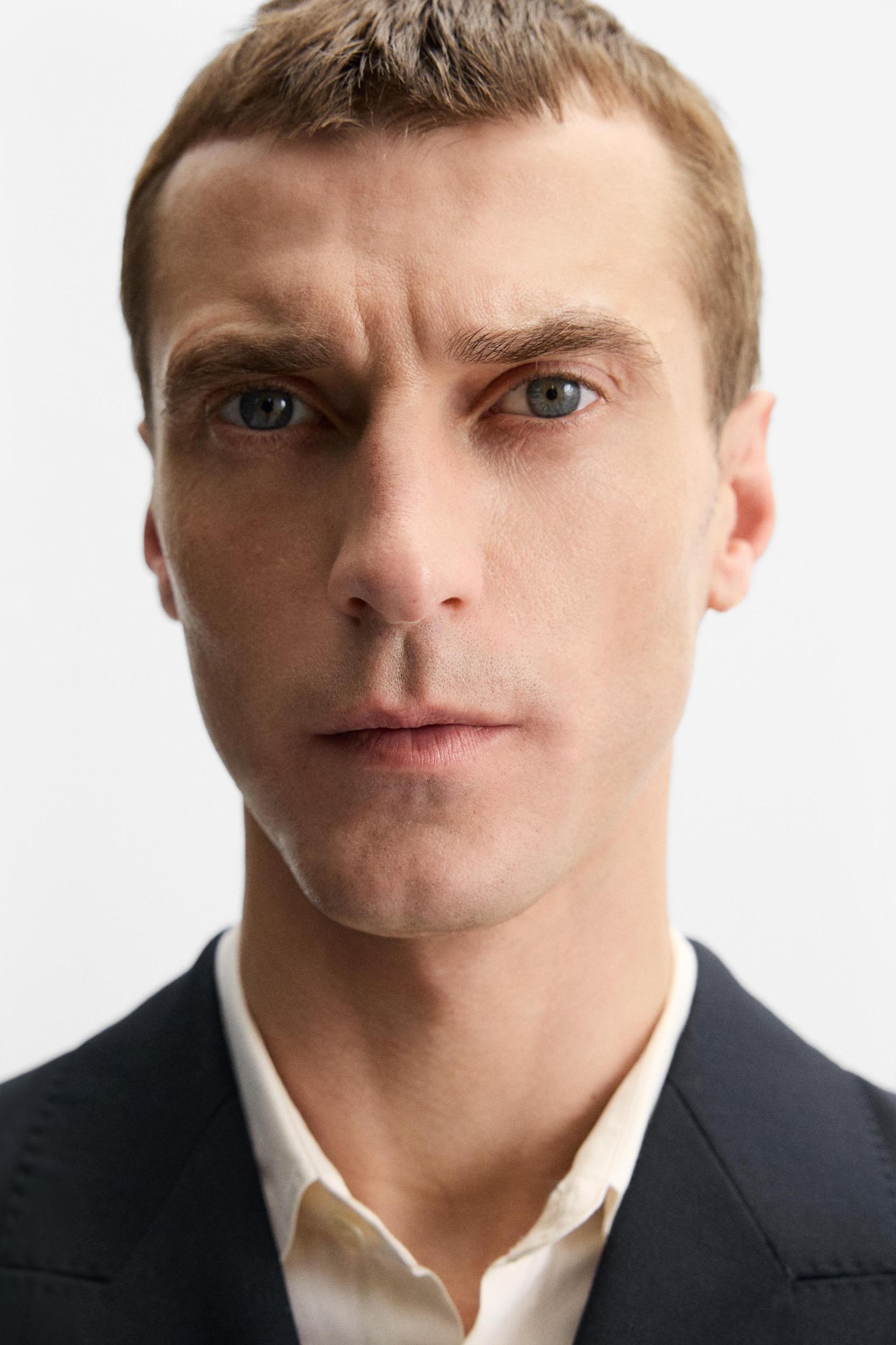 100% WOOL DOUBLE-BREASTED SUIT JACKET Product Image