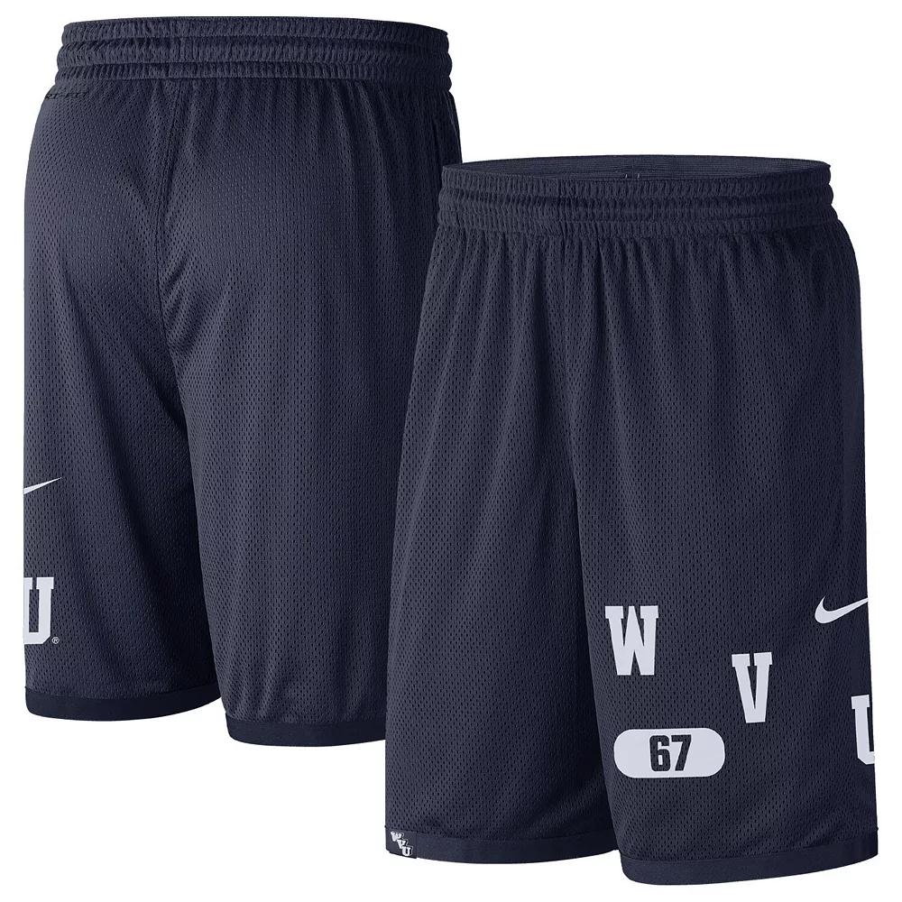 Men's Nike Navy West Virginia Mountaineers Wordmark Performance Shorts,  Product Image