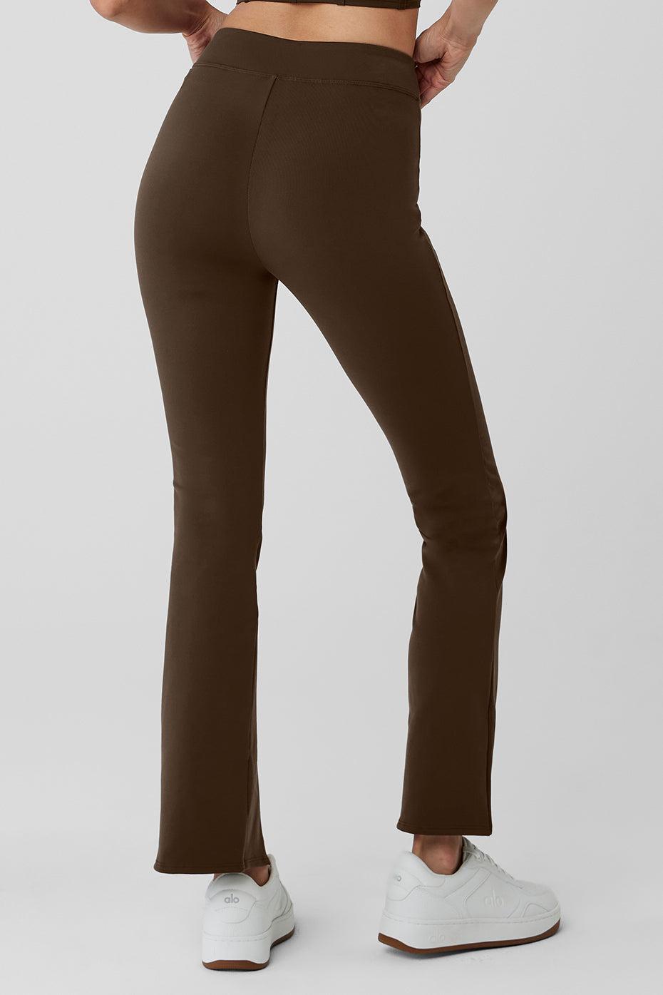 ALO | Airbrush High-Waist 7/8 Flutter Legging Brown Product Image