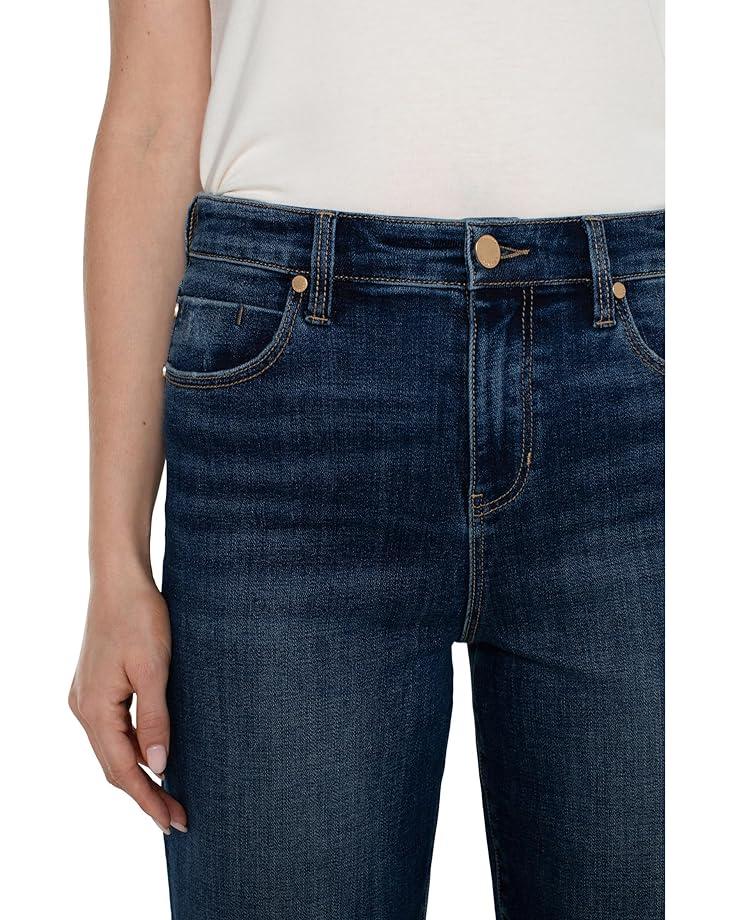 Stride Mid-Rise Wide Leg Jean With Trouser Details 27&apos;&apos; Inseam Product Image
