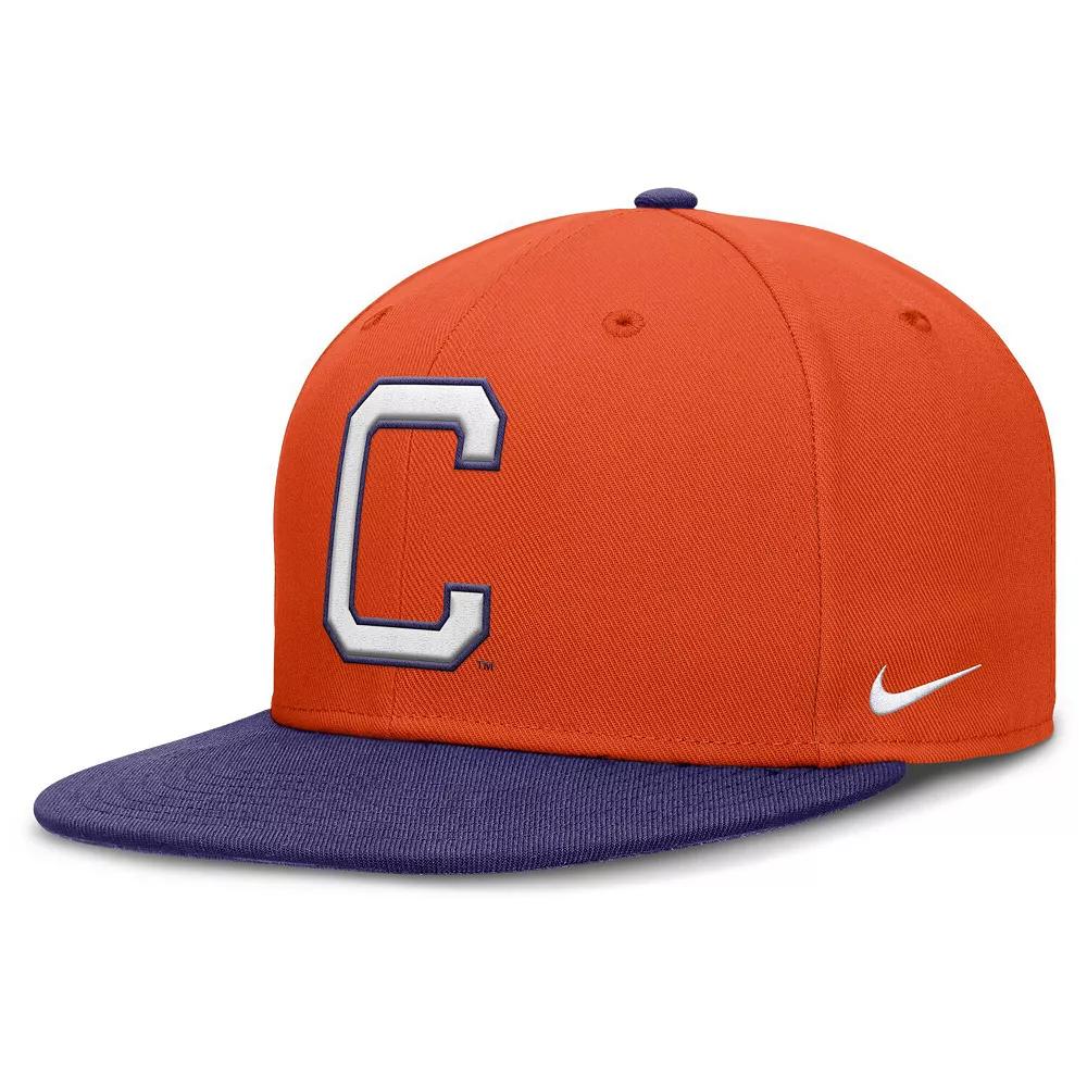 Men's Nike Orange/Purple Clemson Tigers Two-Tone Primetime Performance Fitted Hat, Size: 7 5/8 Product Image
