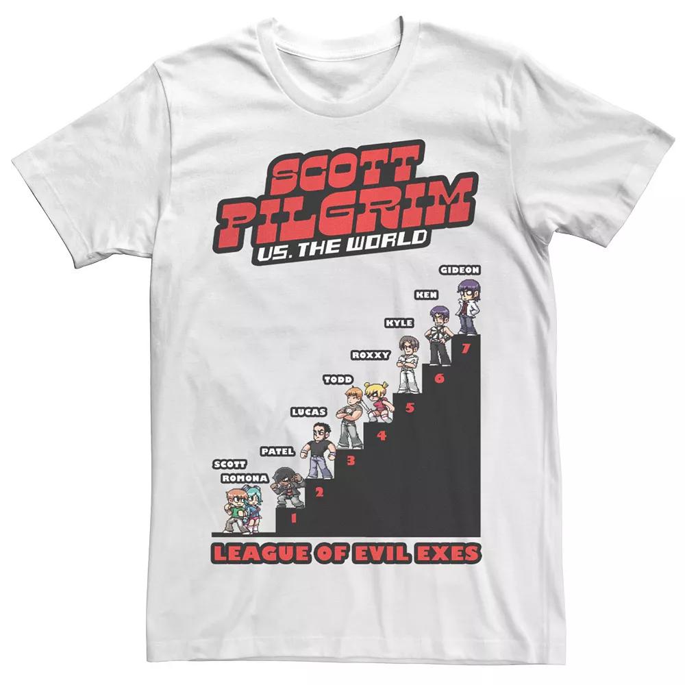 Men's Scott Pilgrim Vs. The World League Of Evil Exes Tee, Size: 3XL, White Product Image