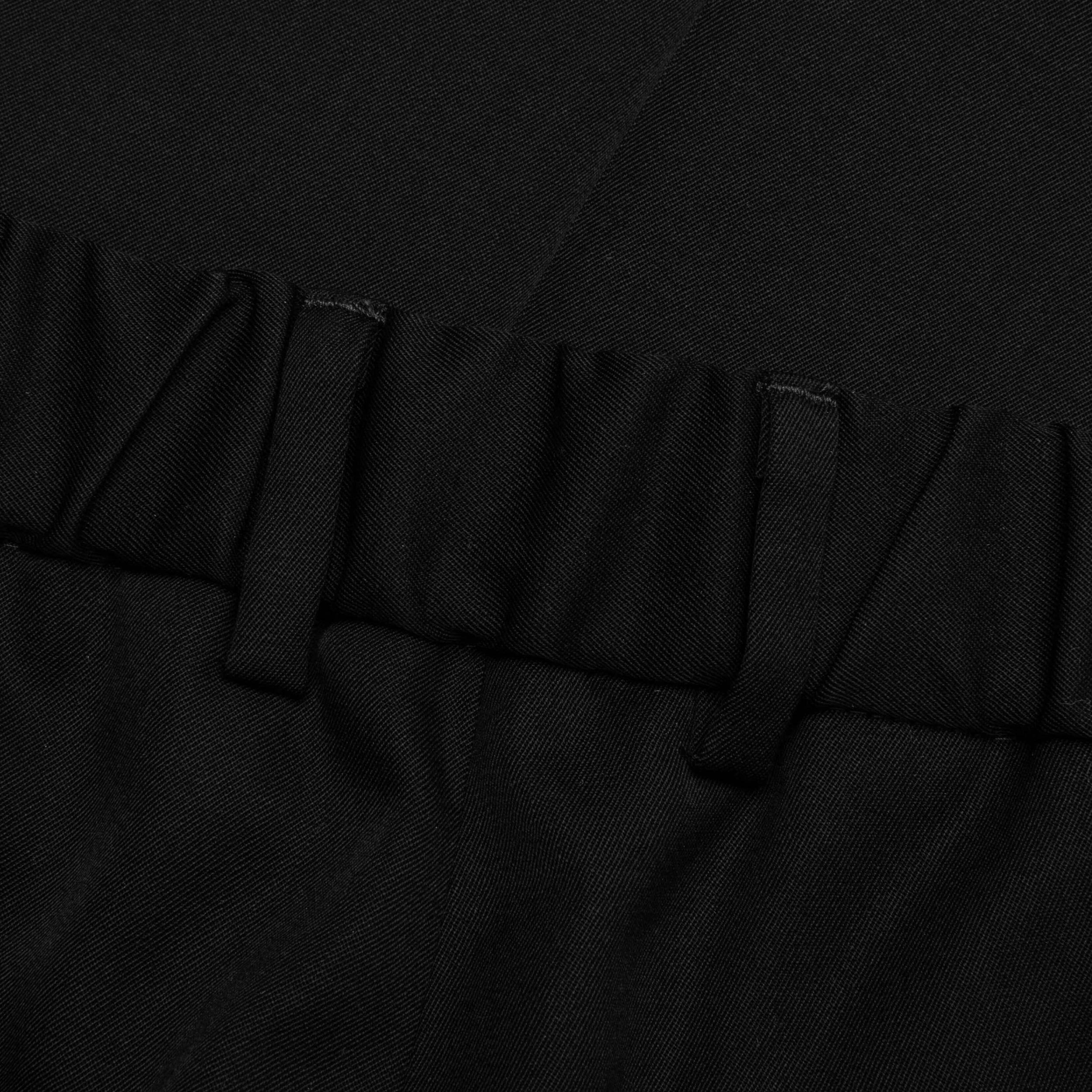 Straight Leg Wool Trouser - Black Male Product Image