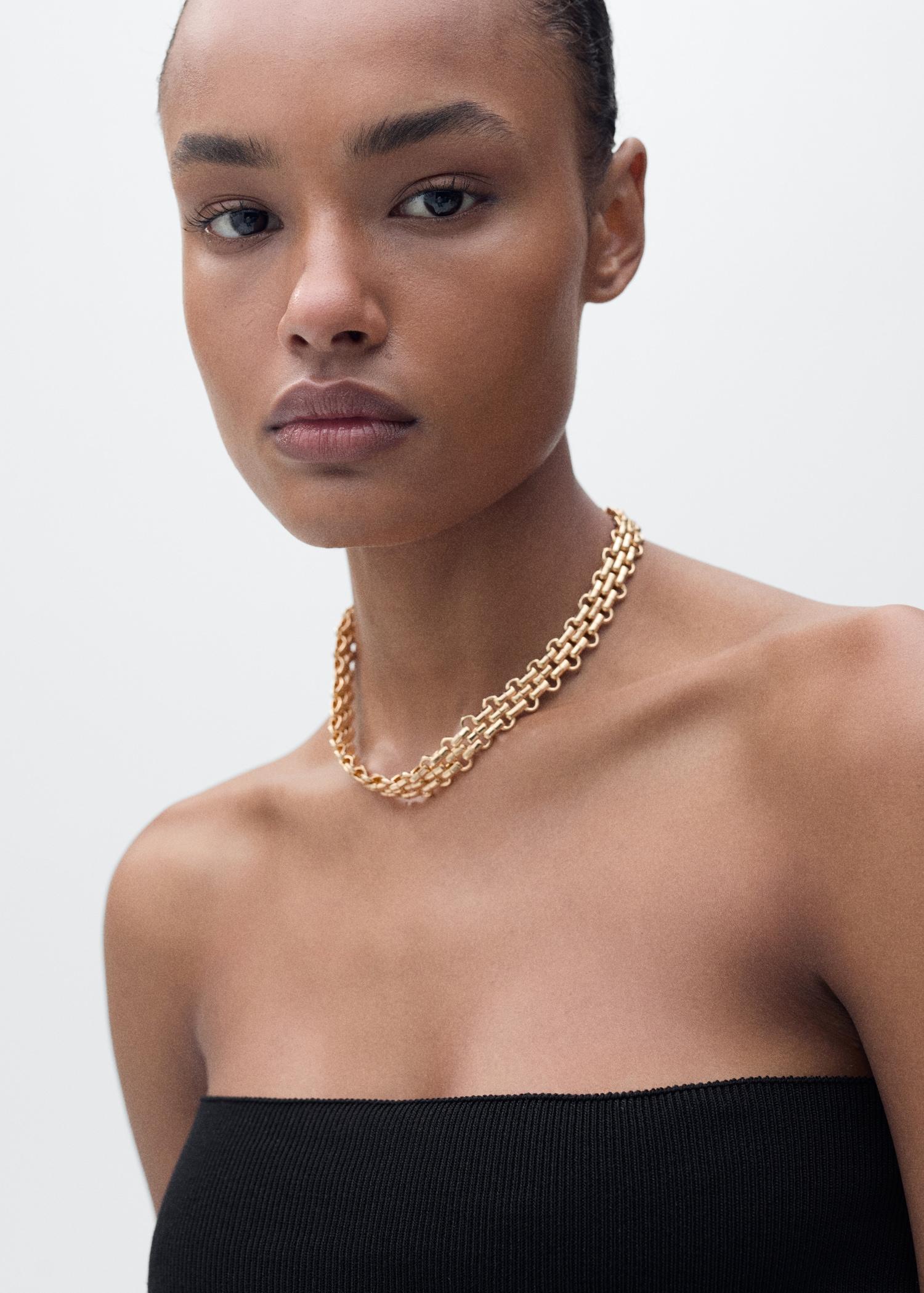 Bandeau top with knot detail - Women | MANGO USA Product Image