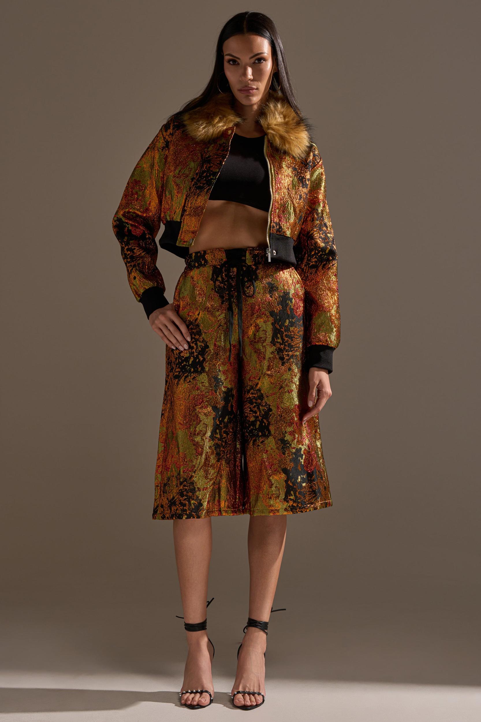 TWIN FLAME BROCADE BOMBER Product Image