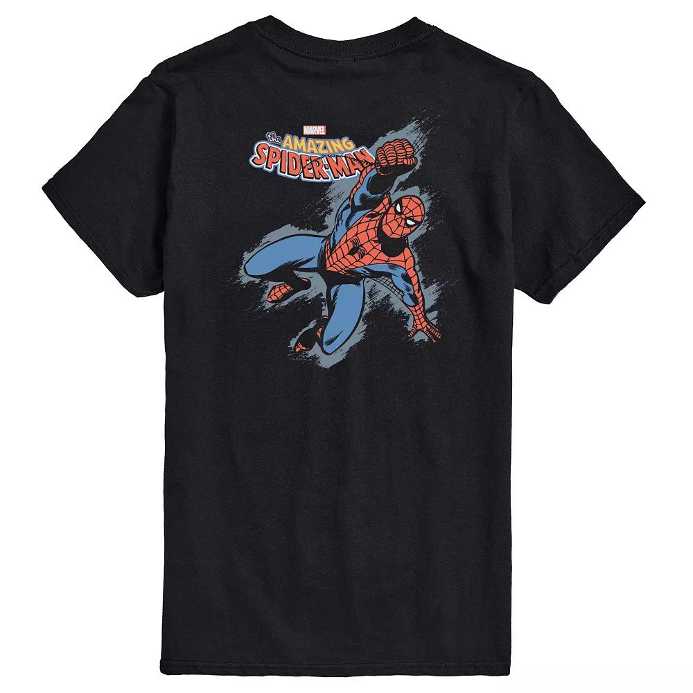 Men's Spider-Man Comic Grunge Graphic Tee,  Product Image