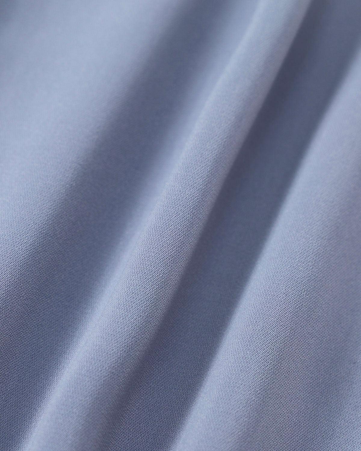 Women's Blue Lace Trim Shirt Female Product Image