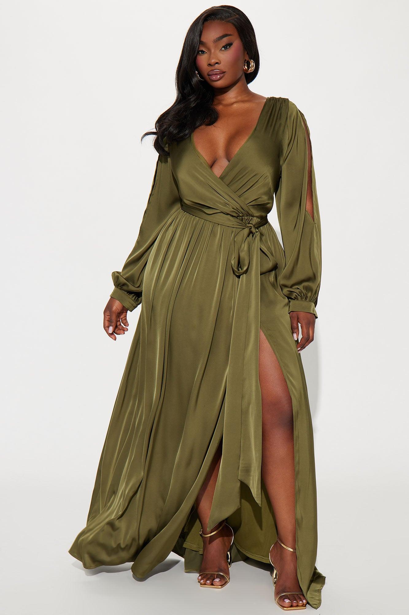 Belle Maxi Dress - Olive Product Image