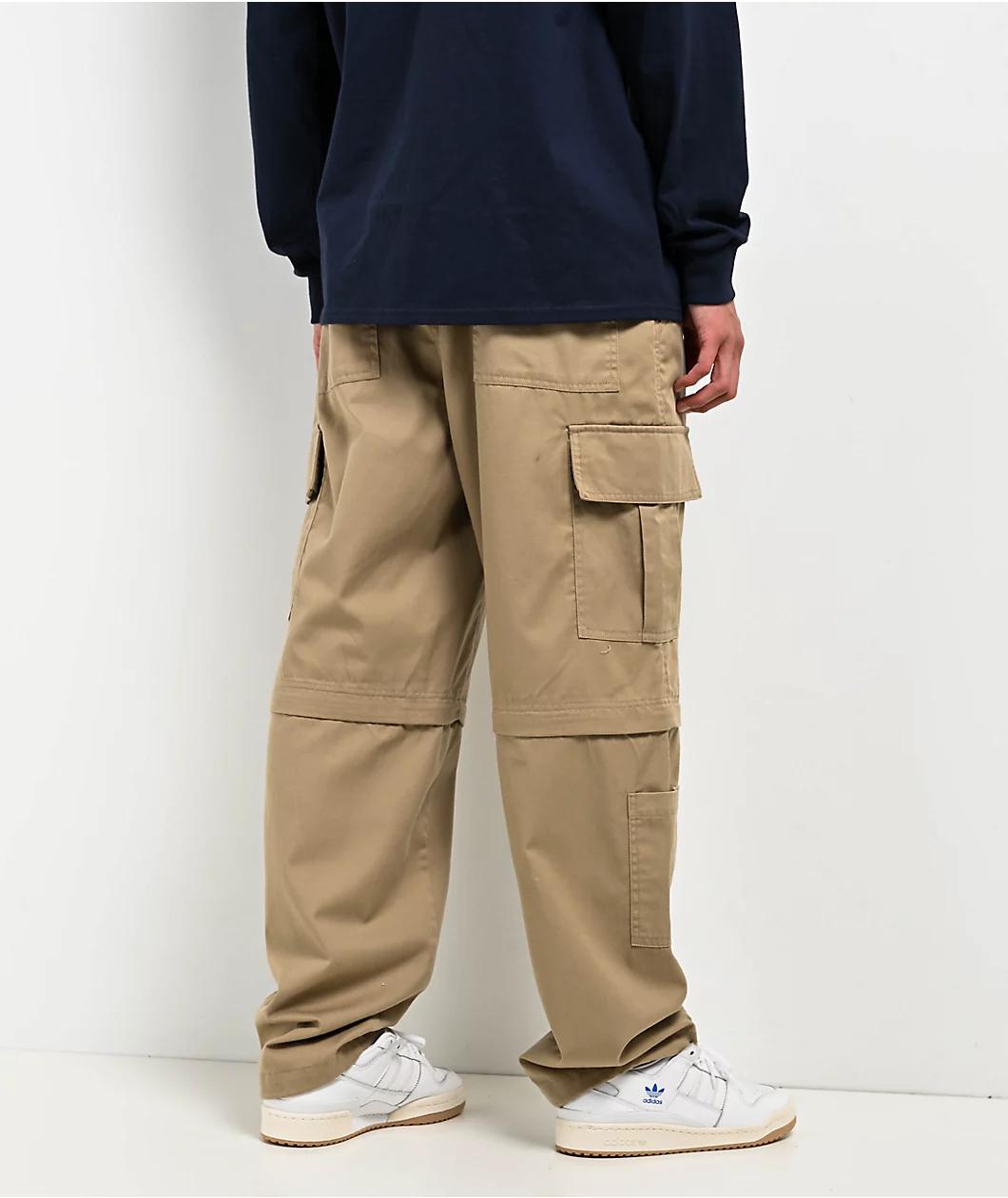Empyre Khaki Zip Off Cargo Skate Pants Product Image