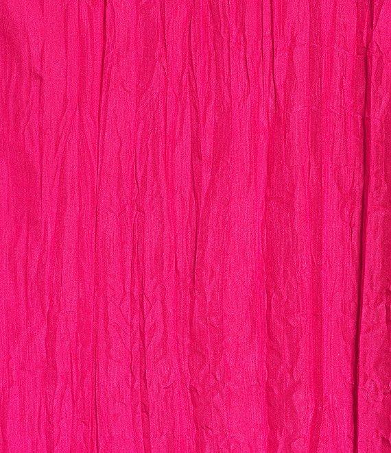 Eileen Fisher Crushed Silk V-Neck Cap Sleeve Dress Product Image