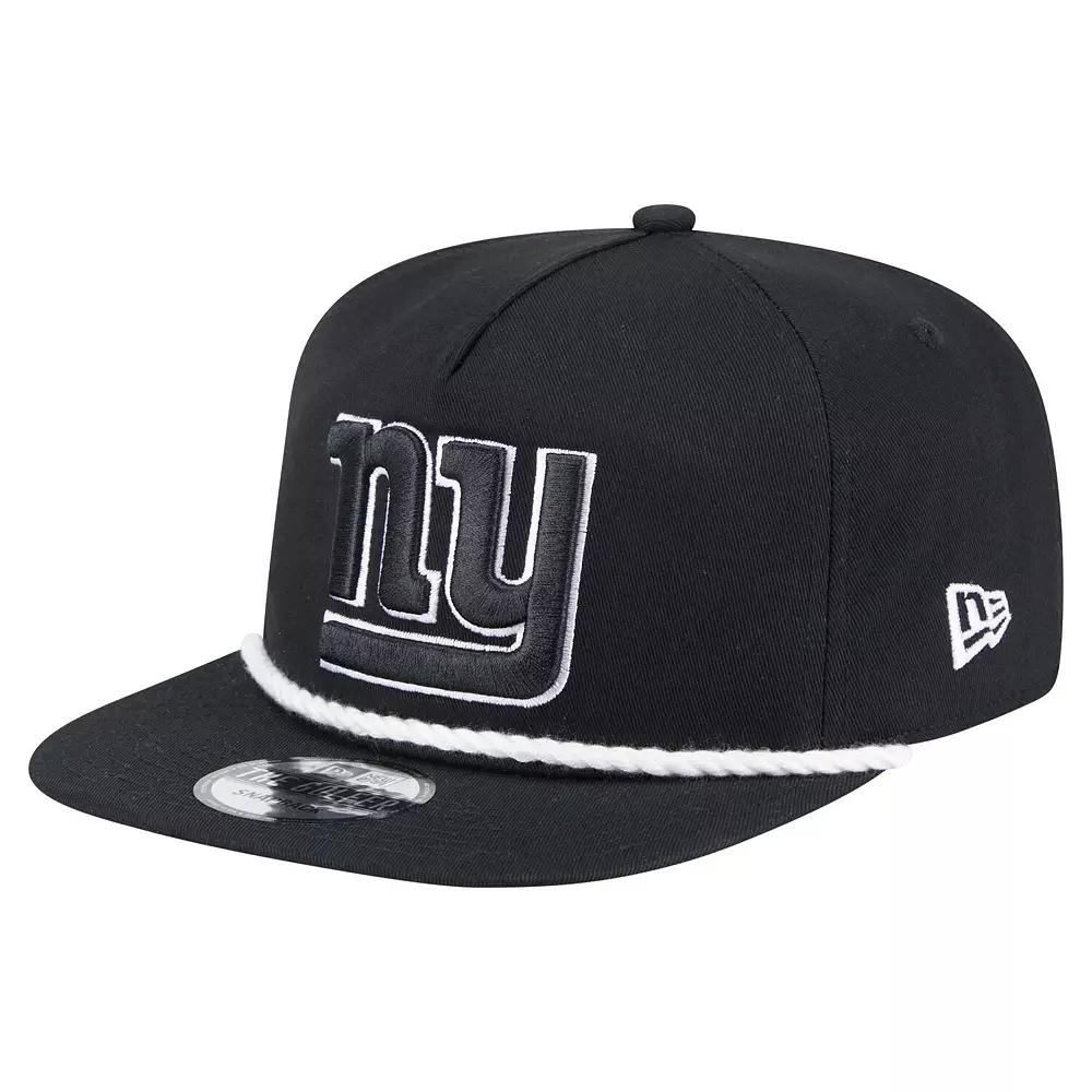 Men's New Era Black New York Giants B-Dub Golfer Snapback Hat Product Image