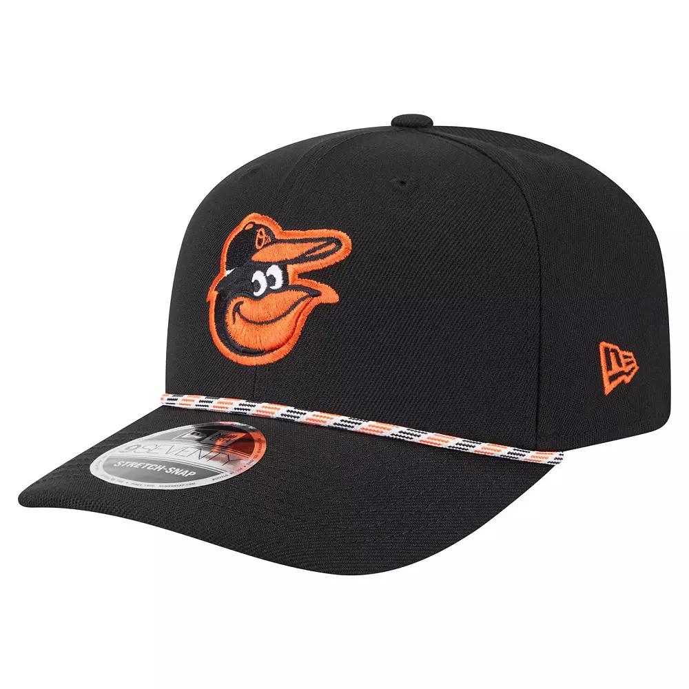 New Era Mens New Era Orioles 9SEVENTY SS Multi Rope Cap - Mens Black/Black Product Image