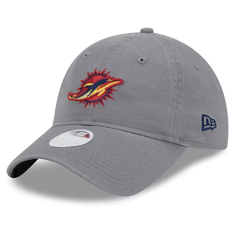 Women's New Era Gray Miami Dolphins Color Pack Multi 9TWENTY Adjustable Hat, Grey Product Image