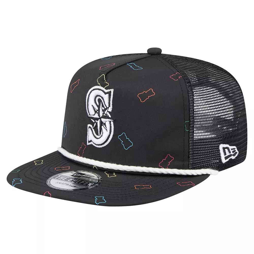 Mens New Era Seattle Mariners Gummy Golfer Trucker Adjustable Hat Product Image