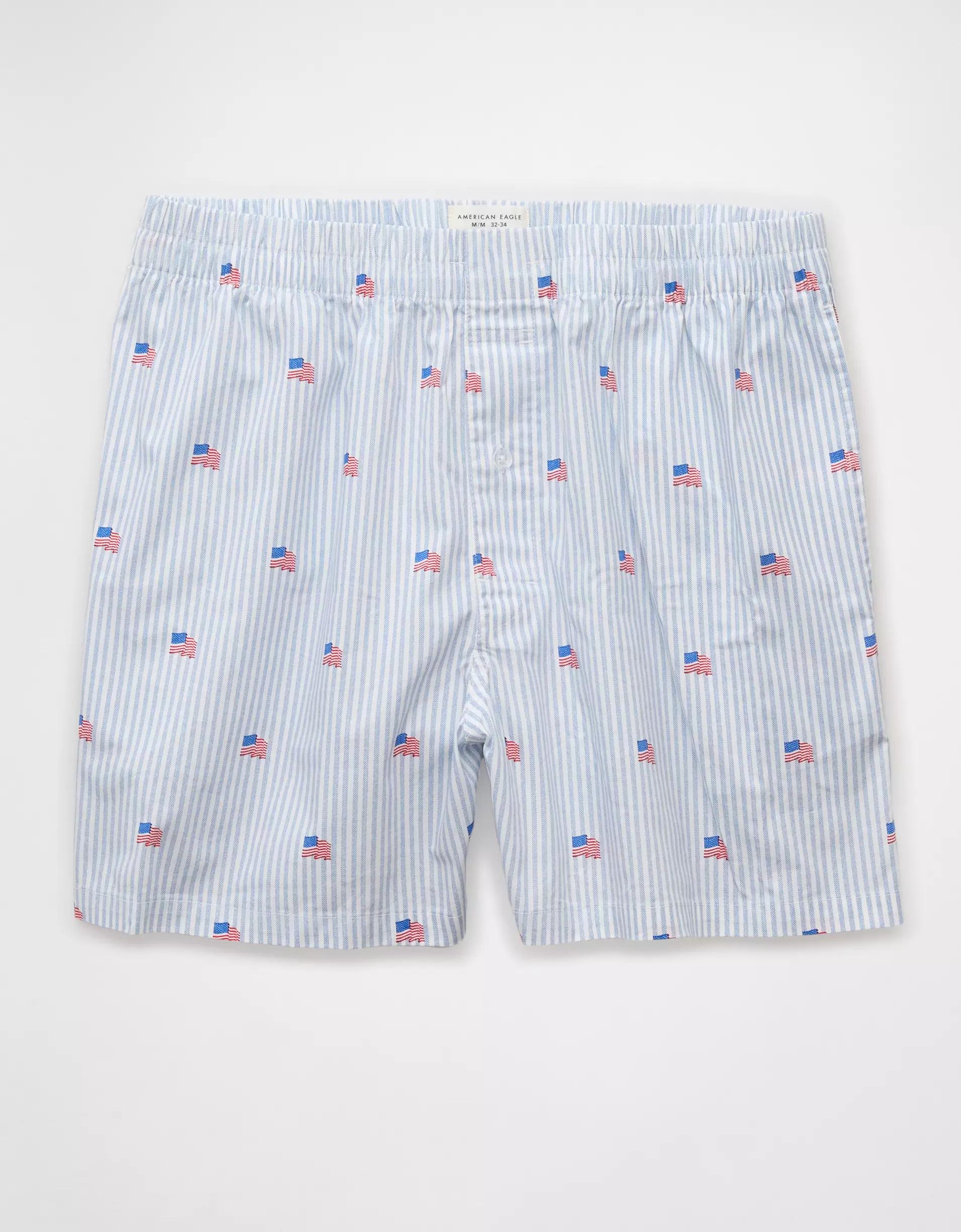 AEO Men's Watercolors Ultra Soft Pocket Boxer Short Product Image