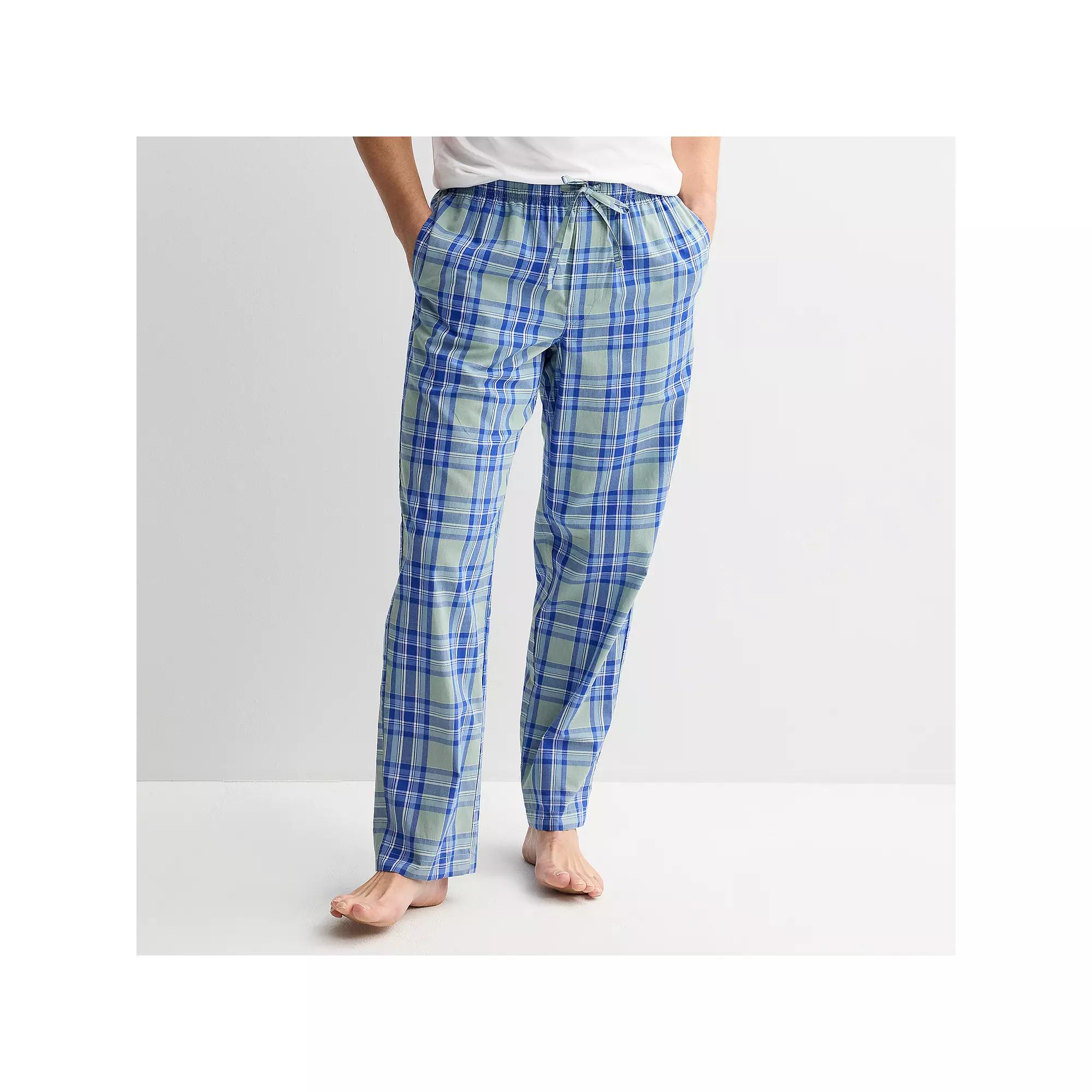 Men's Sonoma Goods For Life® Woven Pajama Pants, Size: XL, Aspen Leaf Check Product Image