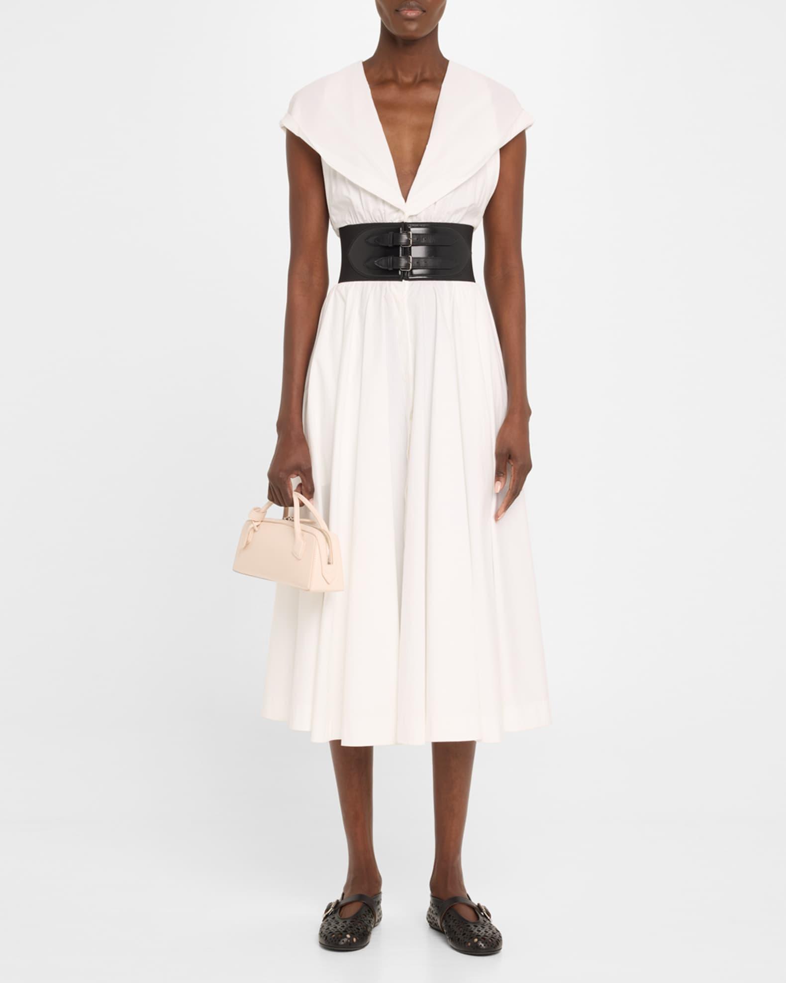 Le Teckel Top-Handle Bag in Grained Leather  Product Image