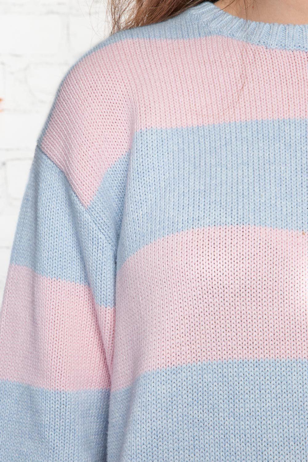 Brianna Cotton Thick Stripe Sweater Product Image