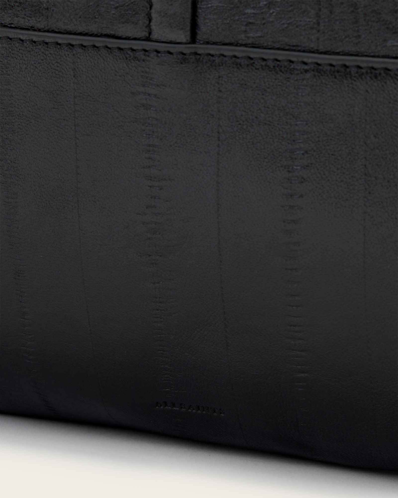 Asha Leather Shoulder Bag Black | ALLSAINTS US Product Image