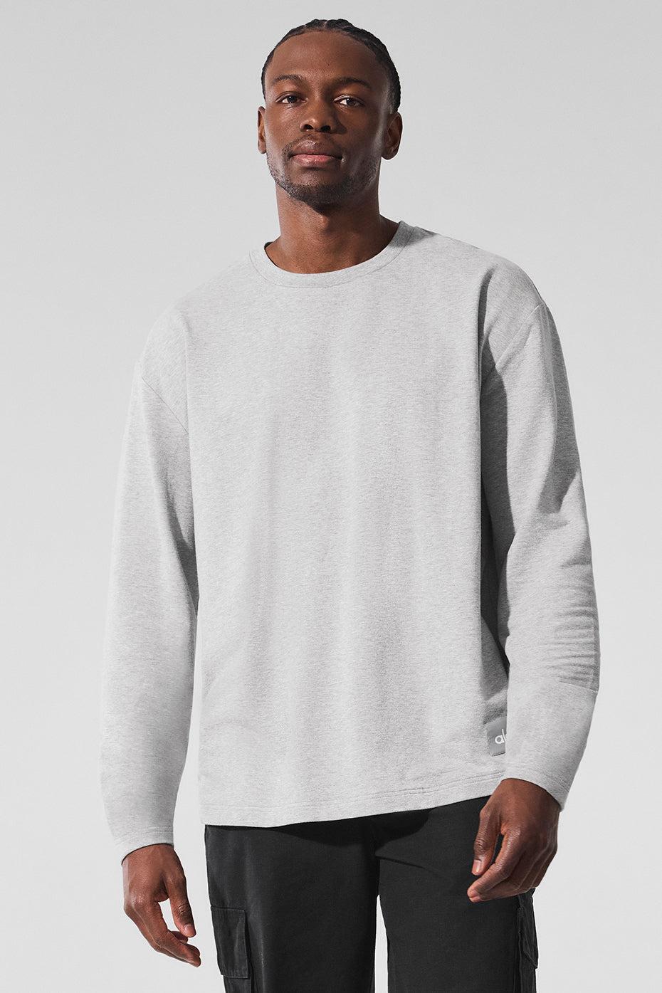 Double Take Long Sleeve Crew - Athletic Heather Grey Male Product Image