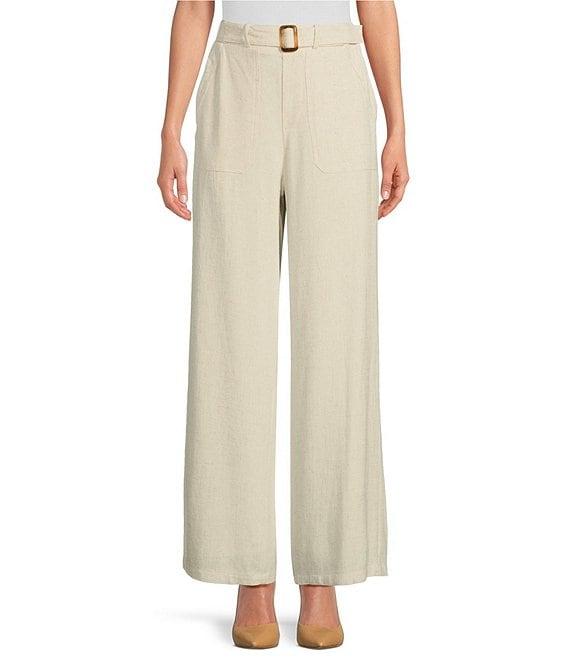 Sugarlips Step Up Linen High Rise Wide Leg Pant Product Image