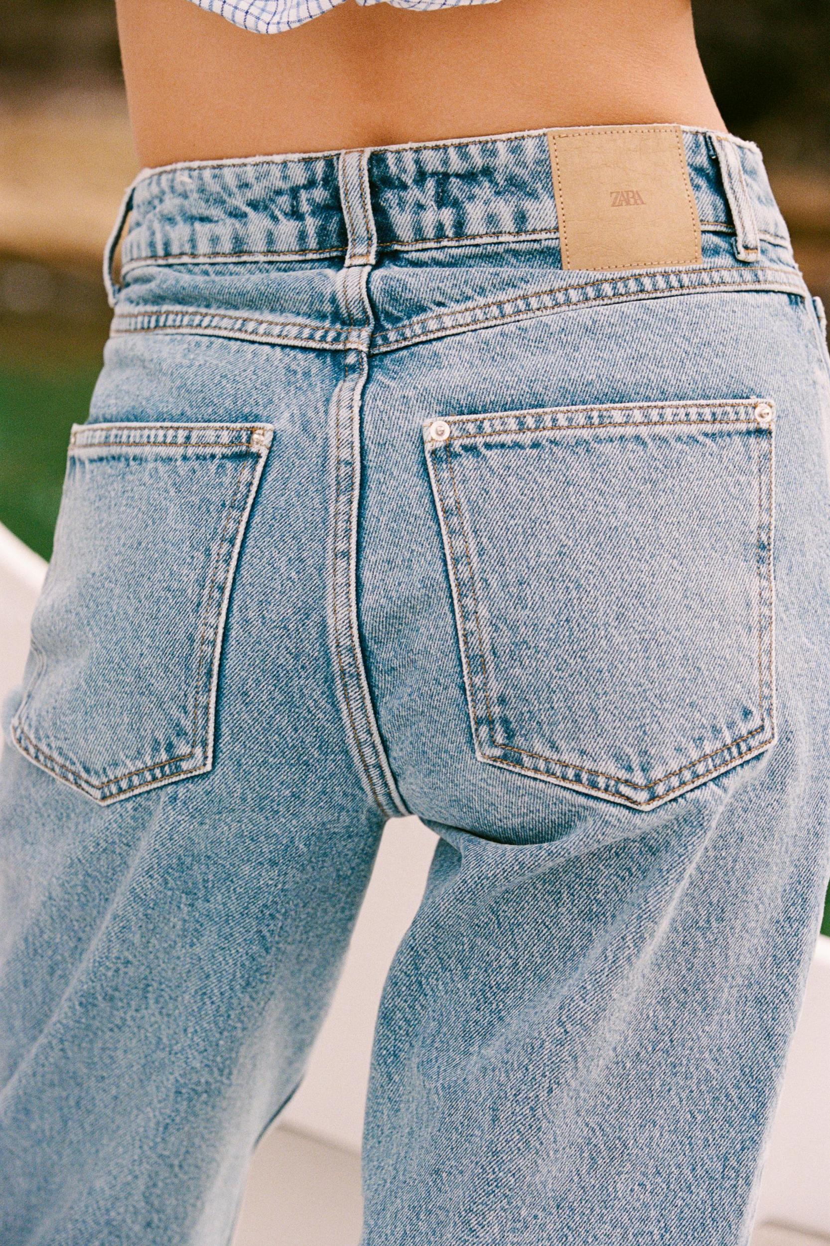 Z1975 STRAIGHT HIGH RISE CROSS WAIST JEANS Product Image