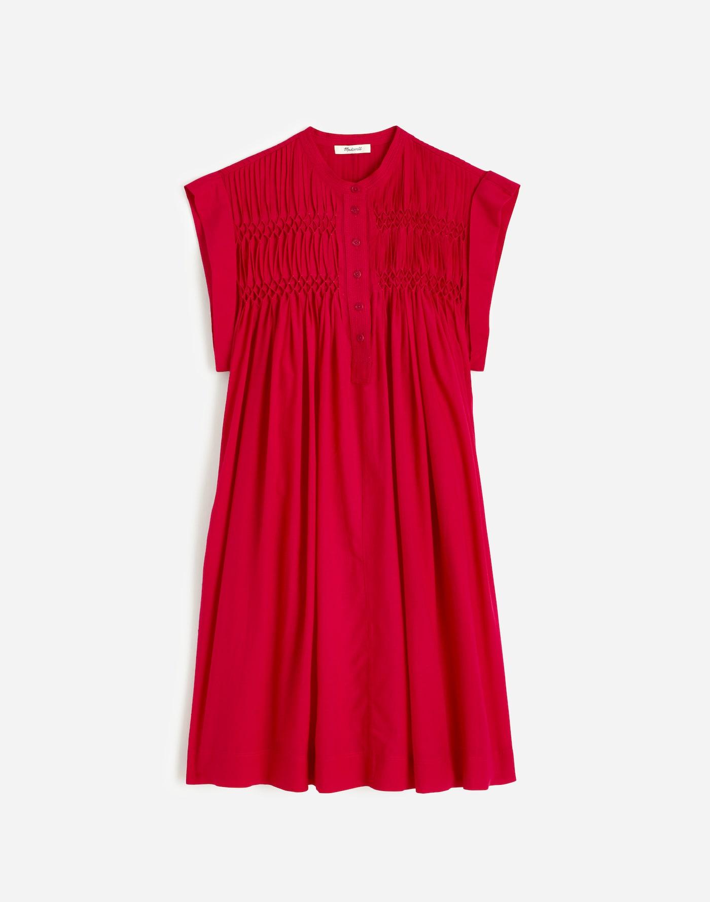 Embroidered Pleated Mini Dress Product Image